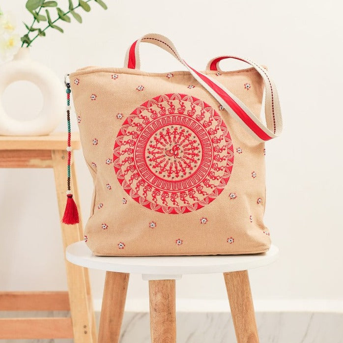 Tribal Warli Beige