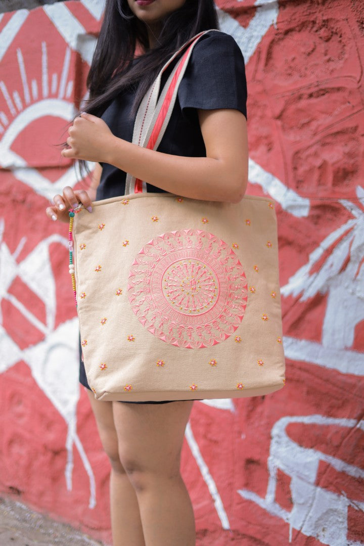 Tribal Warli Beige