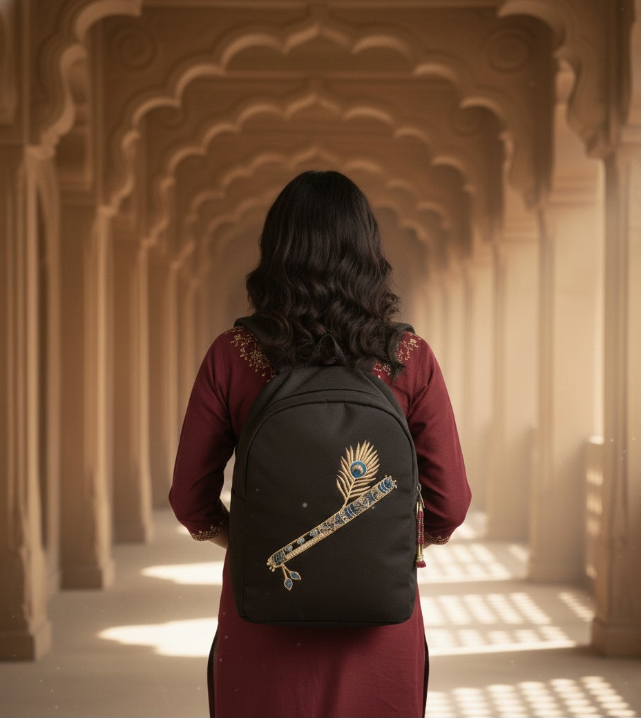 FLUTE OF VRINDAVAN Backpack