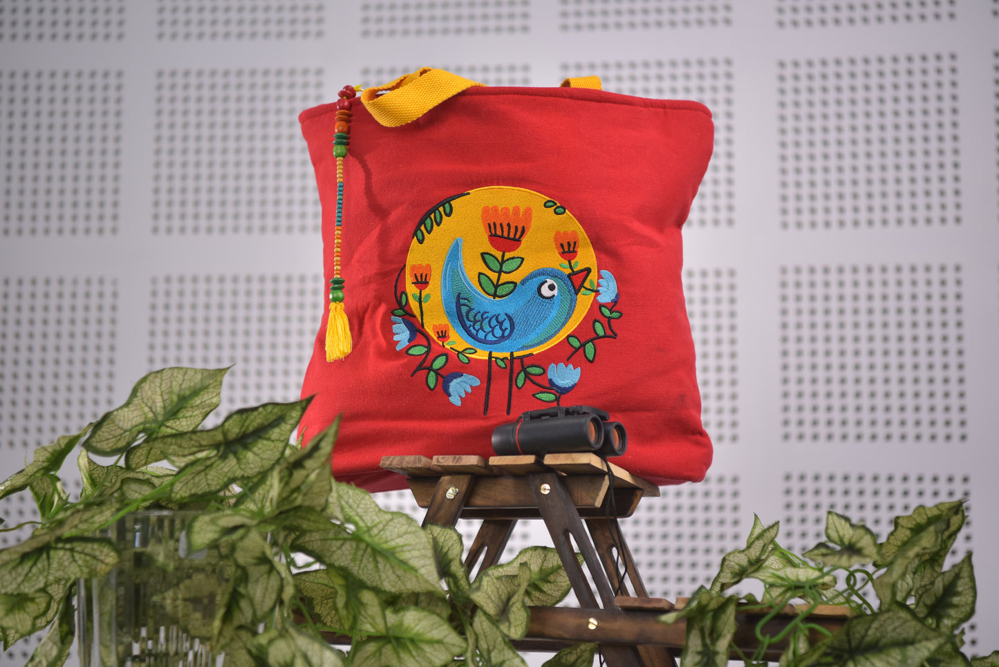 Spiral Song Bird Red