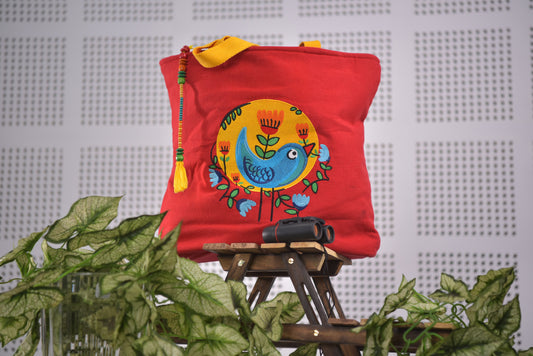 Spiral Song Bird Red