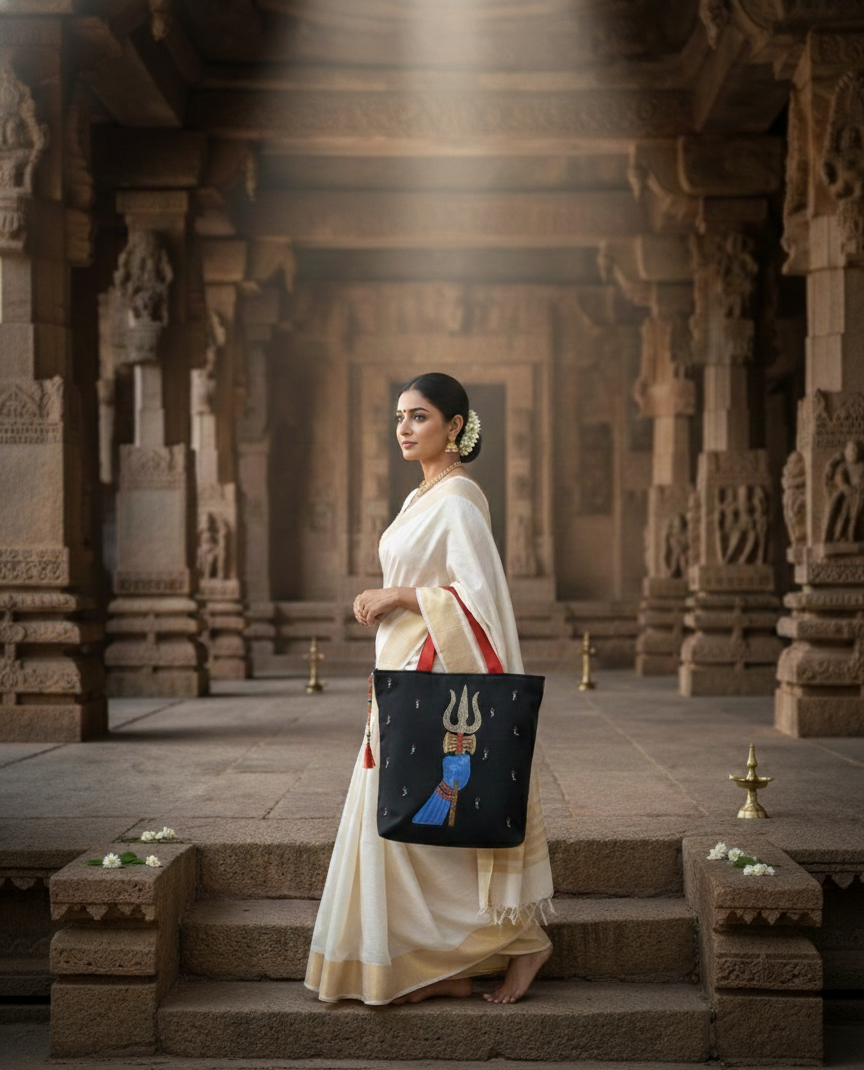 Shiv Hast-The divine hand Tote